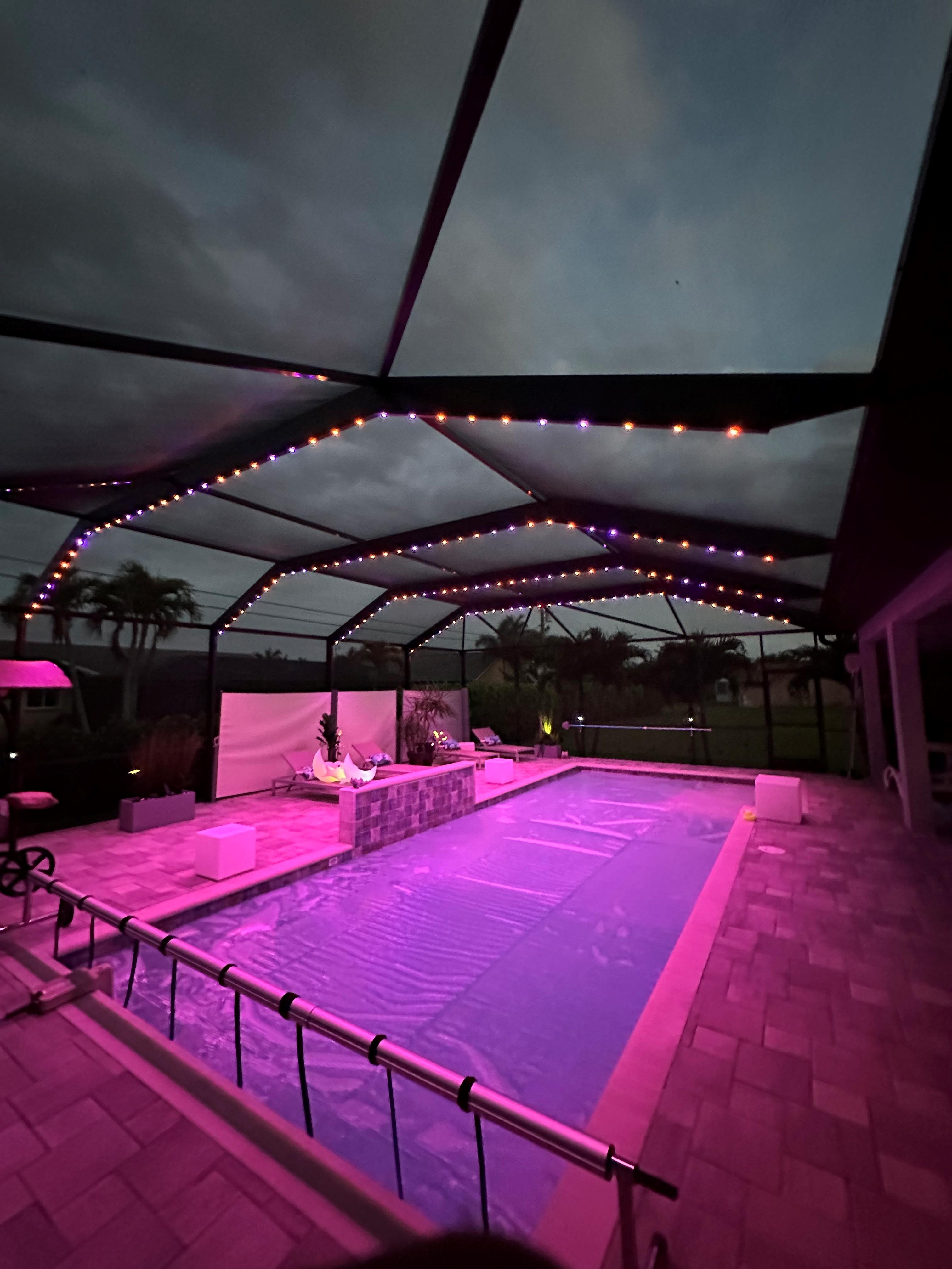 Pink Pool/Lanai Lighting